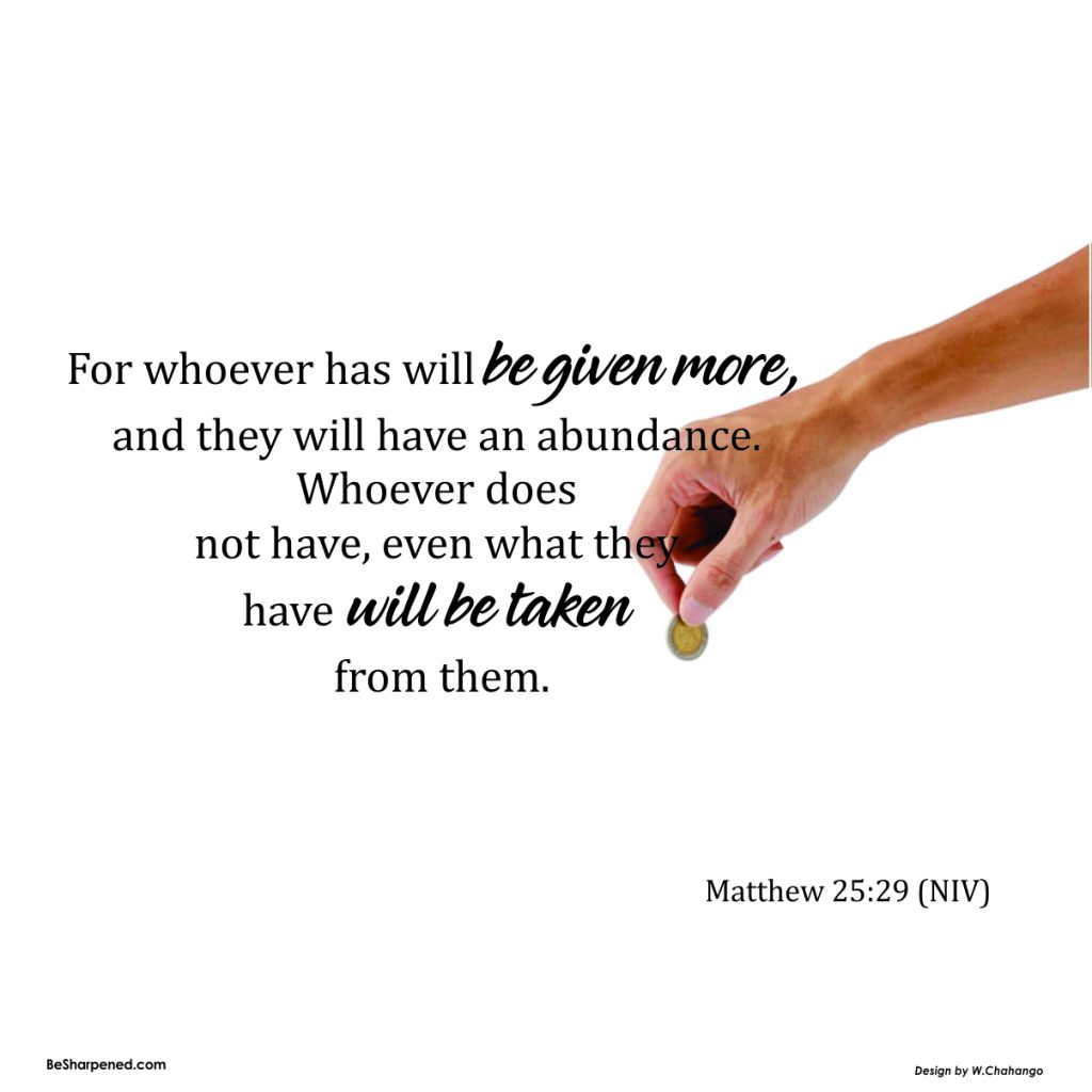 Matthew 25:29
