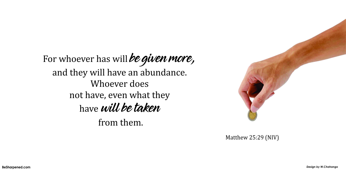 Matthew 25:29