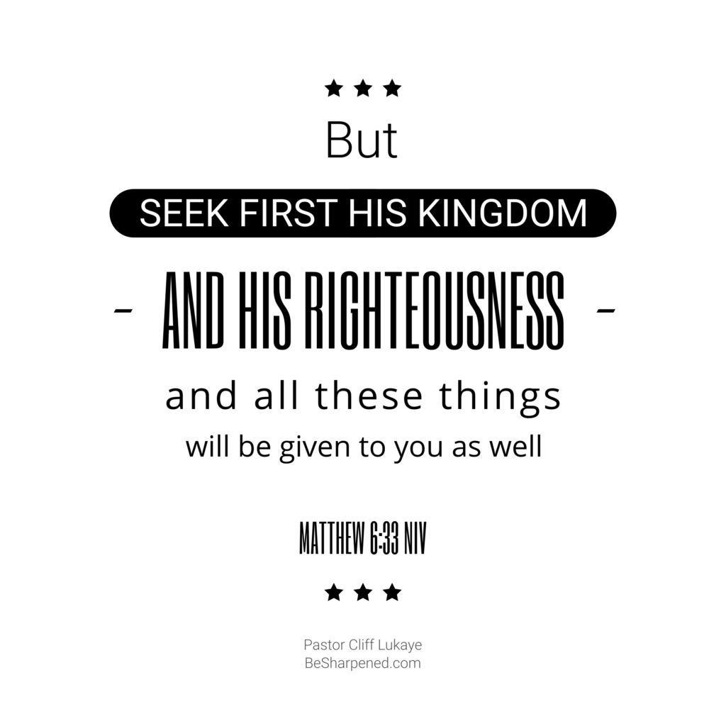 Matthew 6:33