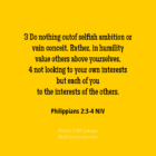 Philippians 2:3-4