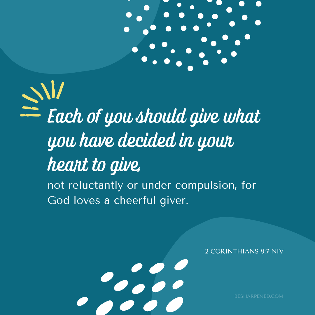 2 Corinthians 9:7