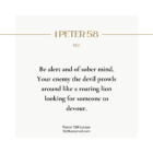 1 Peter 5:8