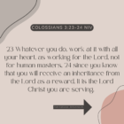 Colossians 3:23-24