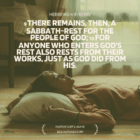Hebrews 4:9-10