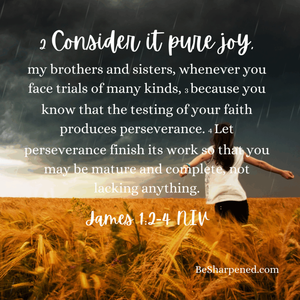 Joy in trials – James 1:2-4 devotional