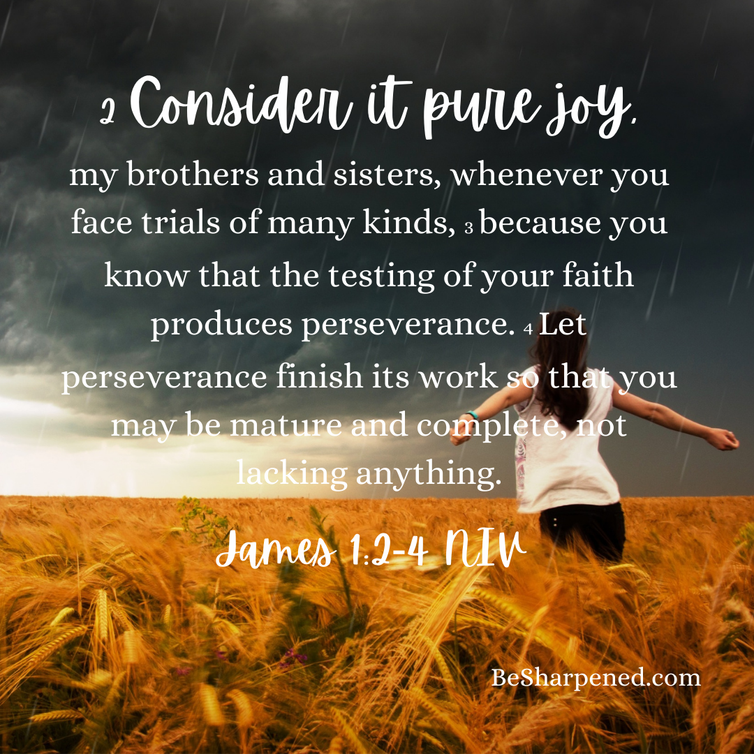 Joy in trials – James 1:2-4 devotional