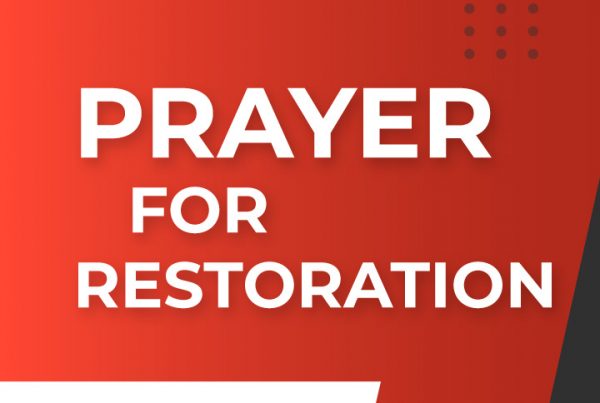 Prayer for Restoration after God's Discipline