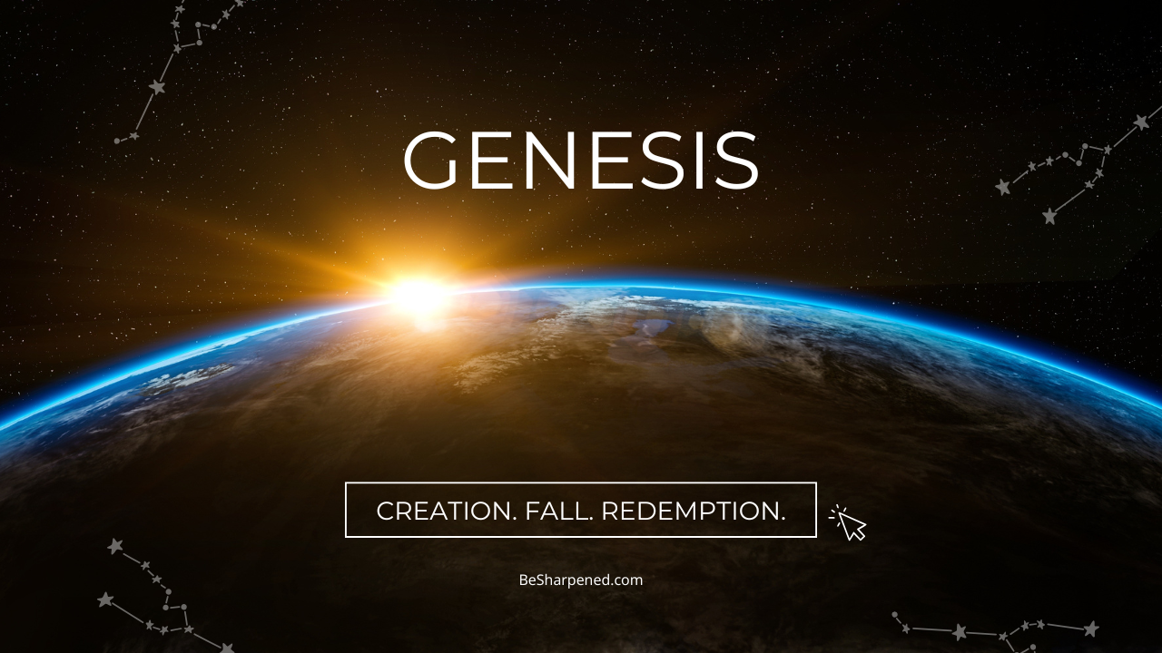 Book of Genesis Overview with creation and fall imagery